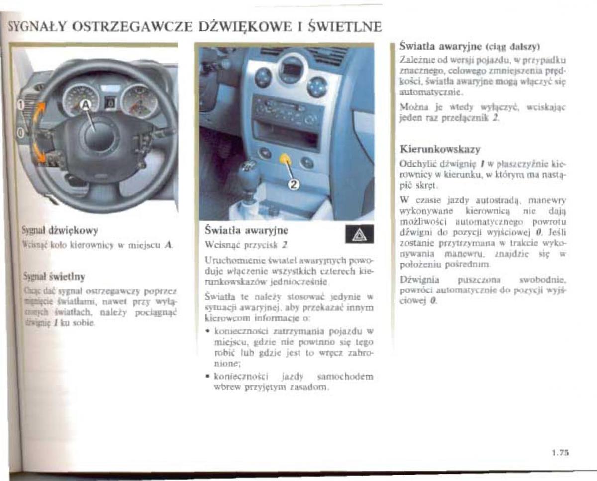 Renault Megane II 2 instrukcja obslugi / page 81