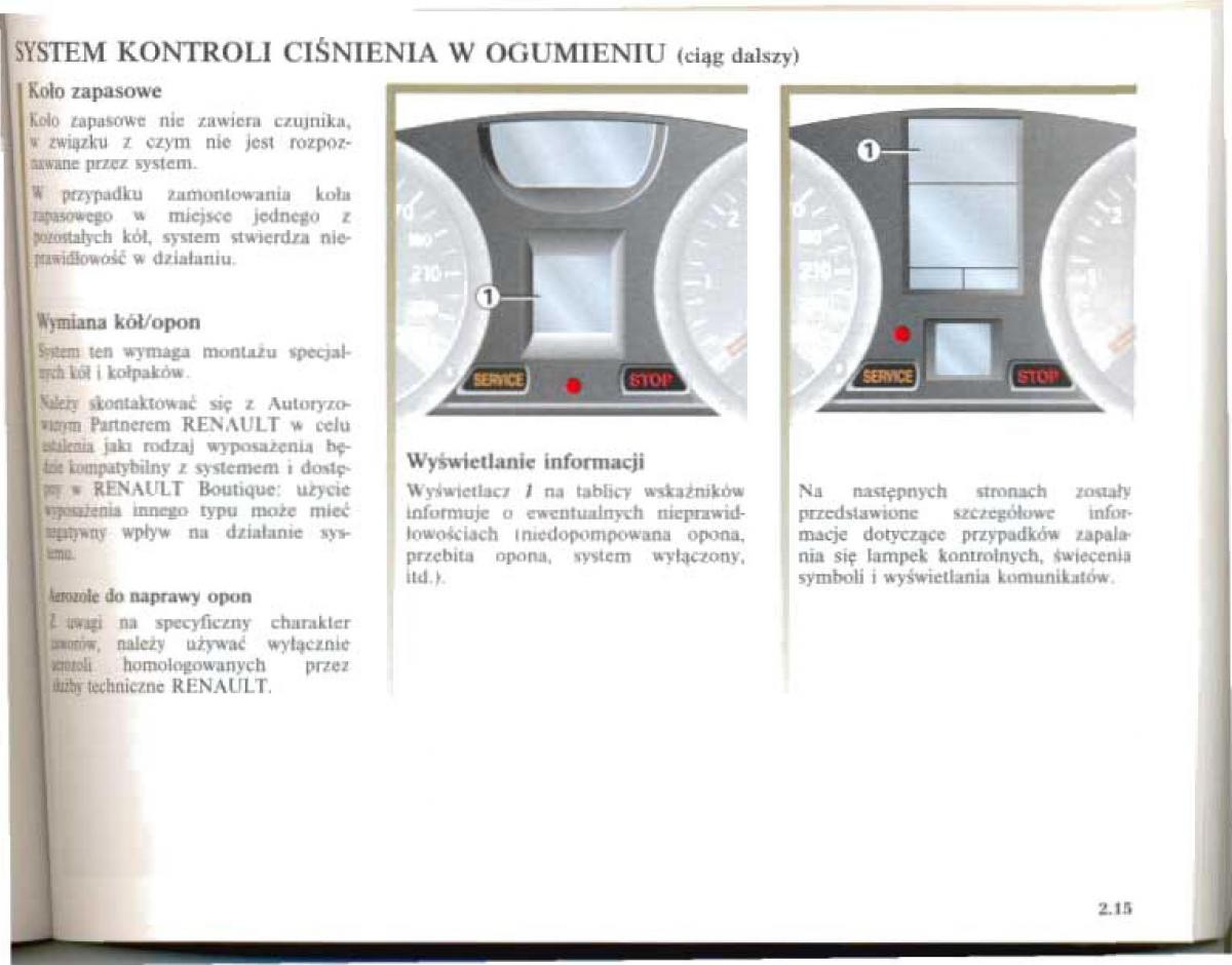 Renault Megane II 2 instrukcja obslugi / page 105