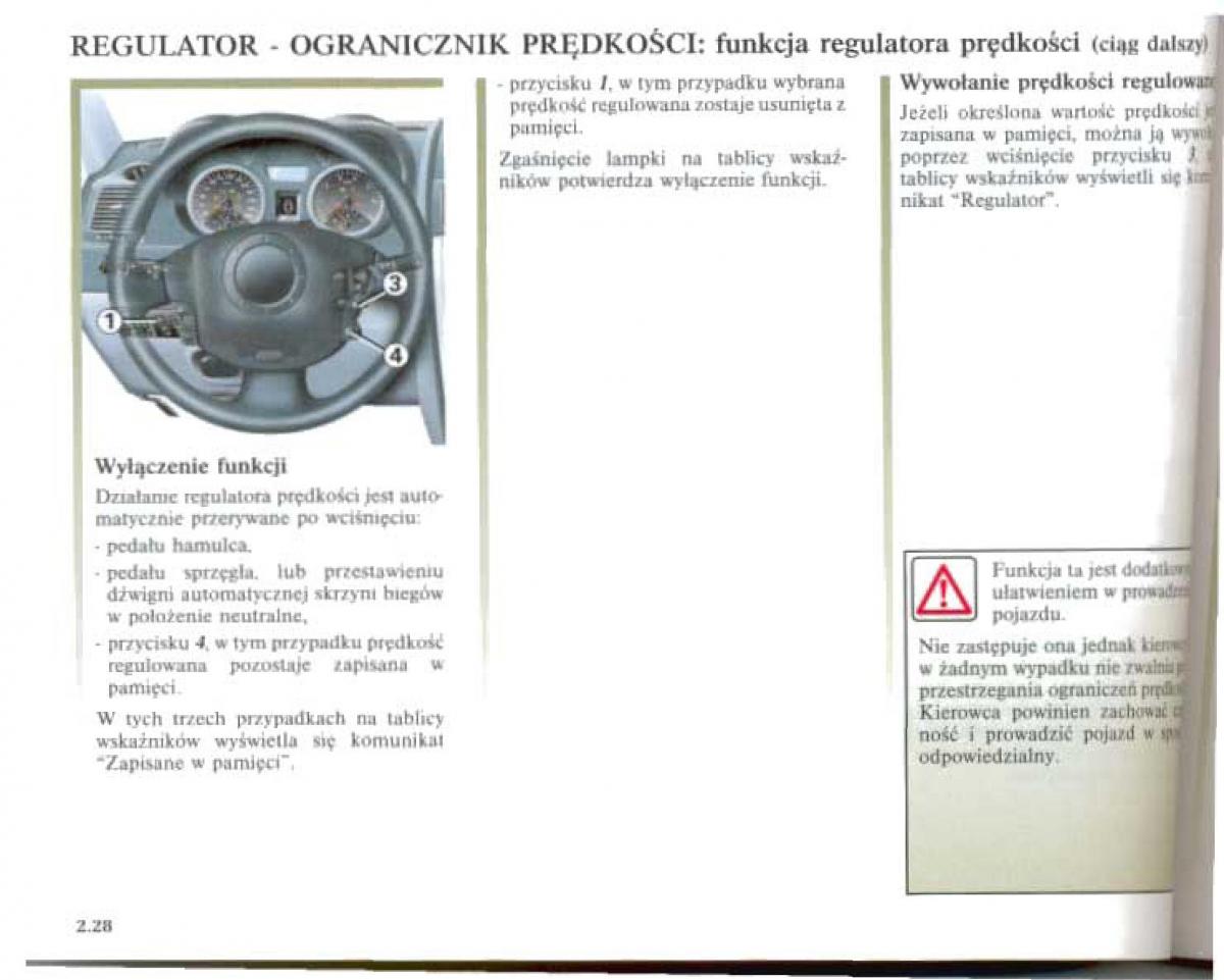 Renault Megane II 2 instrukcja obslugi / page 118