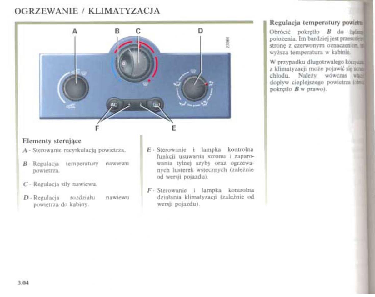 Renault Megane II 2 instrukcja obslugi / page 126