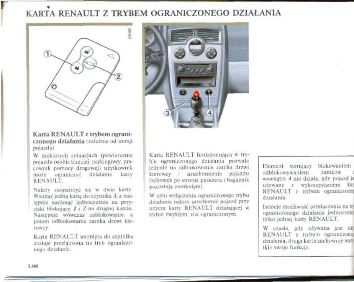 Renault Megane II 2 instrukcja obslugi / page 15