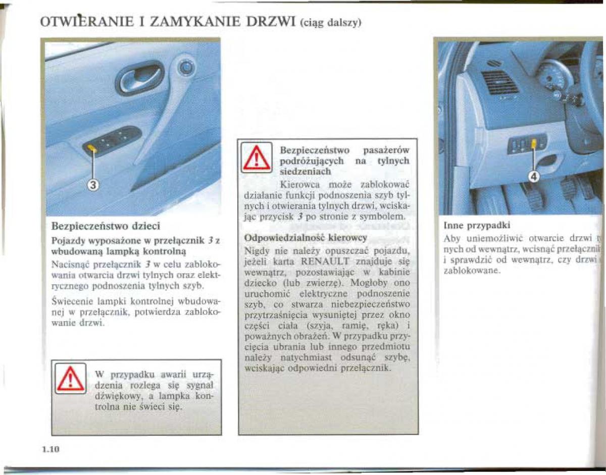 Renault Megane II 2 instrukcja obslugi / page 17