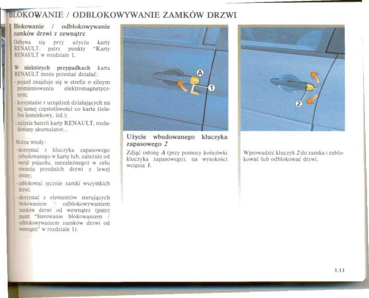 Renault Megane II 2 instrukcja obslugi / page 18