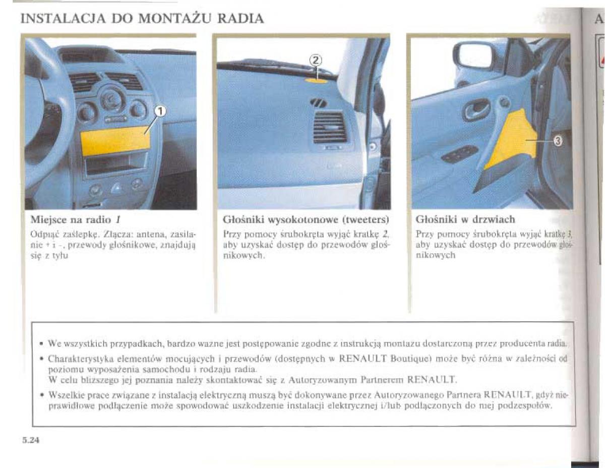 Renault Megane II 2 instrukcja obslugi / page 195