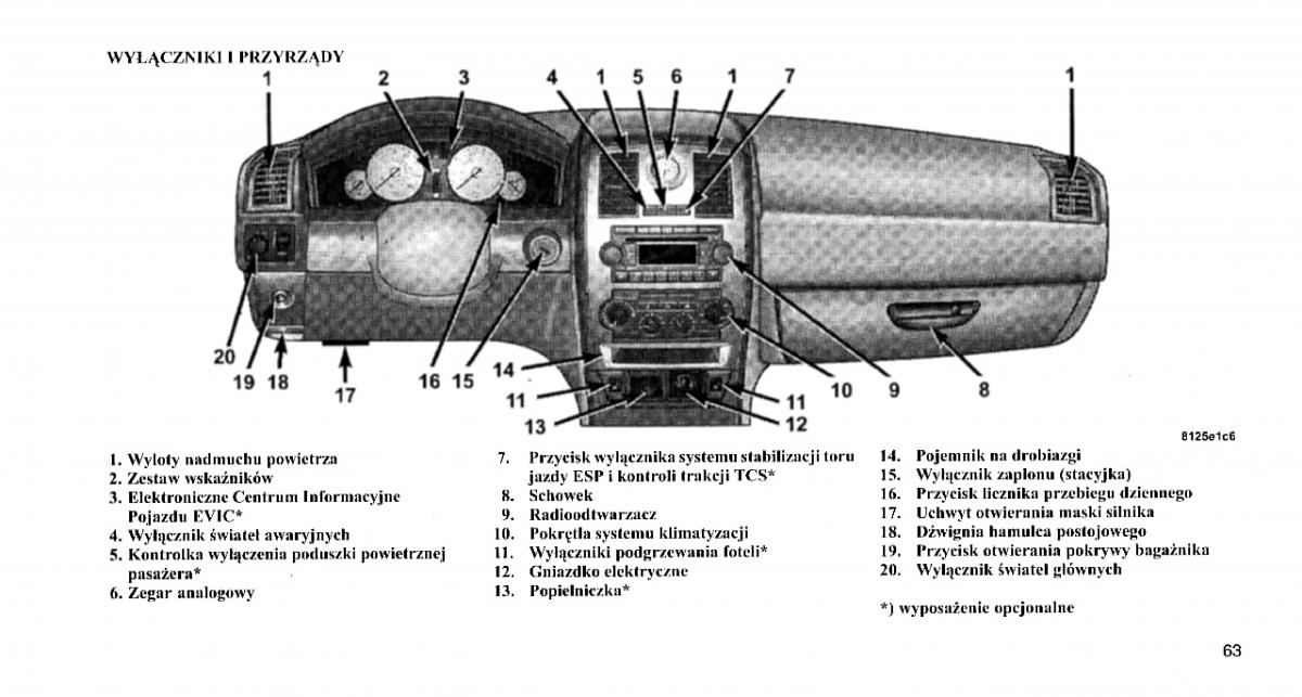 Chrysler 300C I 1 instrukcja obslugi / page 62