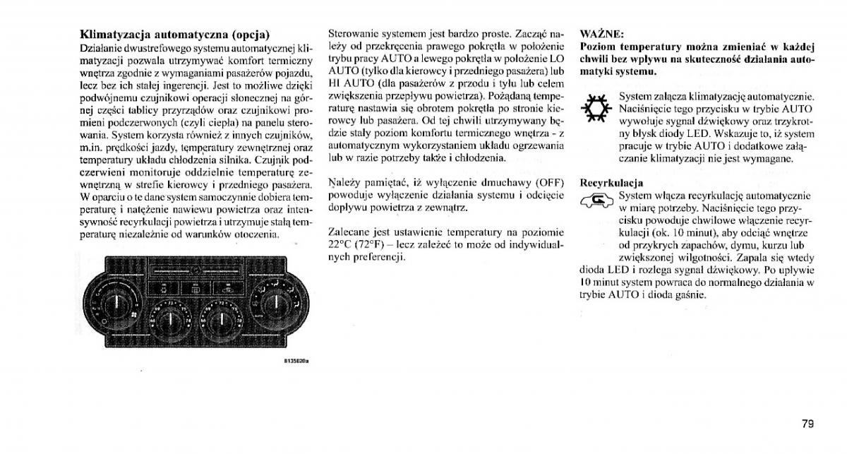 Chrysler 300C I 1 instrukcja obslugi / page 78