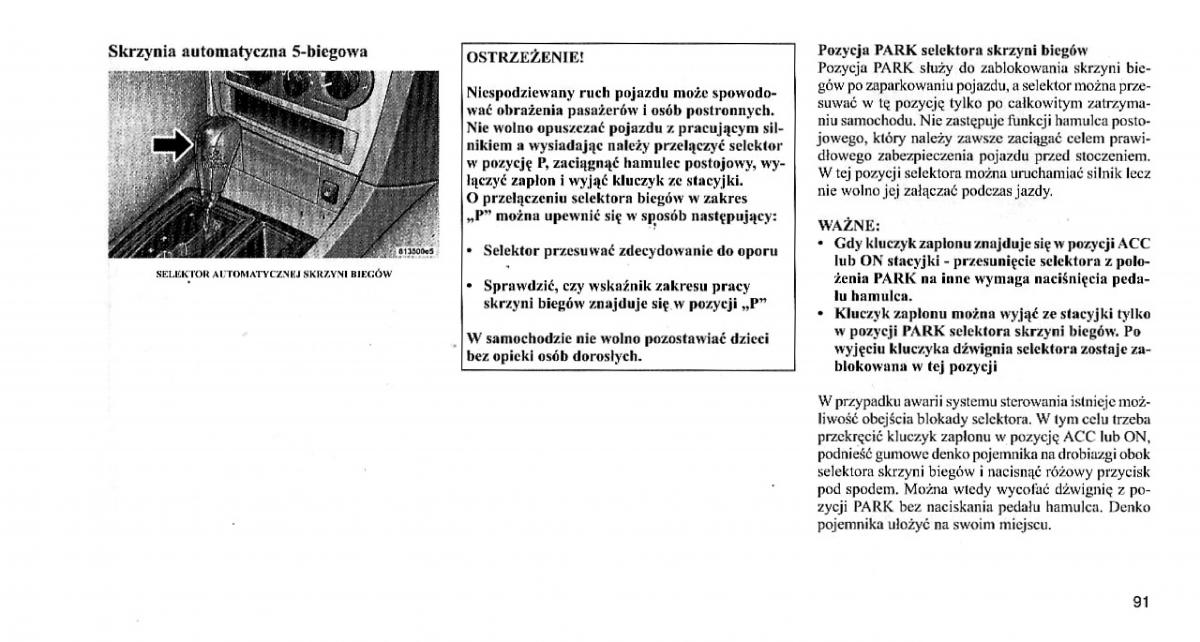 Chrysler 300C I 1 instrukcja obslugi / page 90