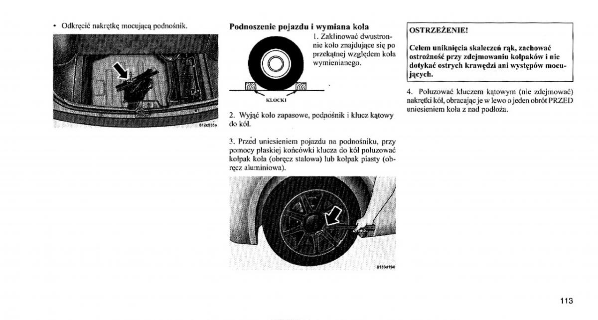 Chrysler 300C I 1 instrukcja obslugi / page 112