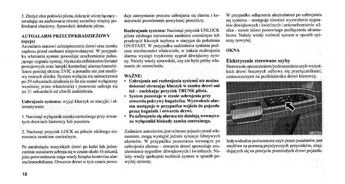 Chrysler 300C I 1 instrukcja obslugi / page 17