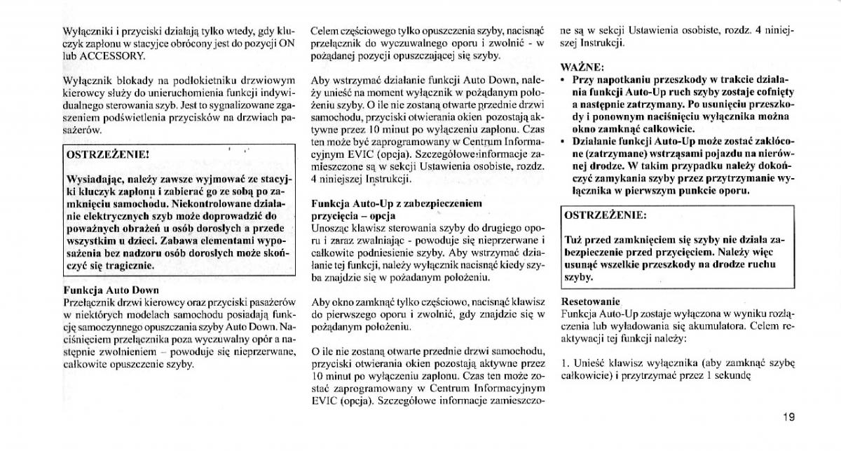 Chrysler 300C I 1 instrukcja obslugi / page 18