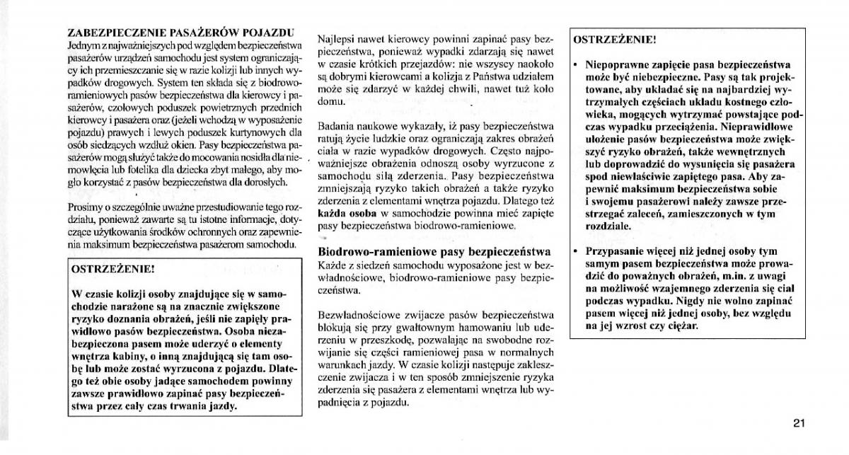 Chrysler 300C I 1 instrukcja obslugi / page 20