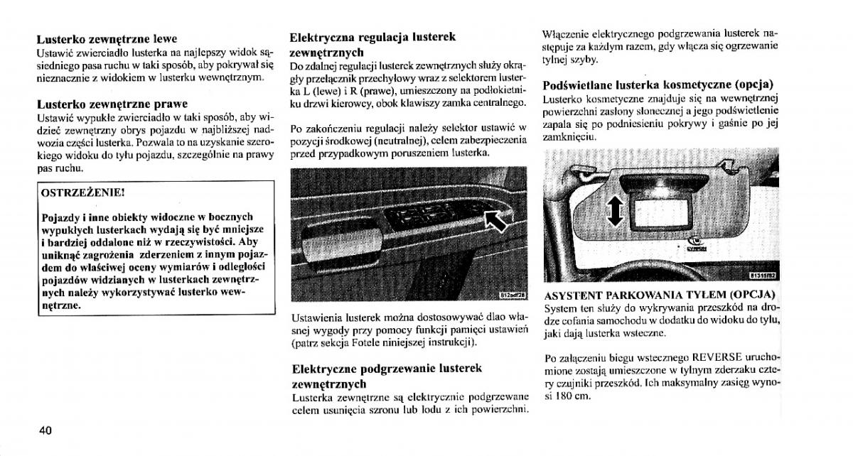 Chrysler 300C I 1 instrukcja obslugi / page 39