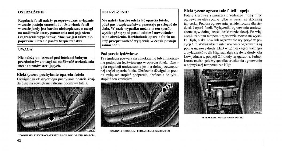 Chrysler 300C I 1 instrukcja obslugi / page 41