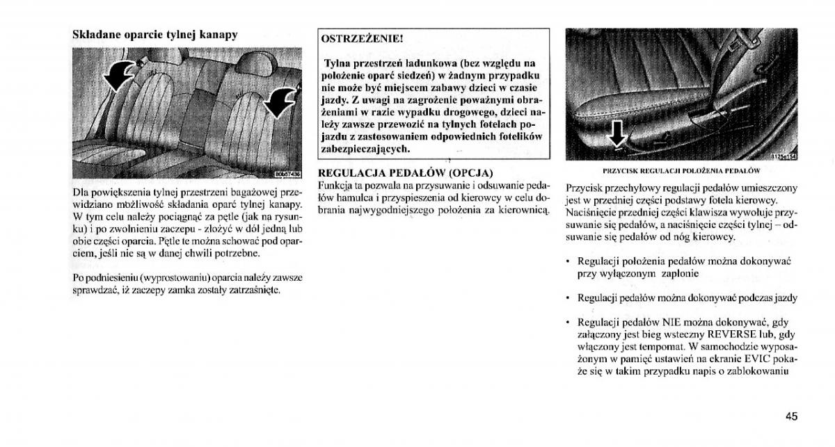 Chrysler 300C I 1 instrukcja obslugi / page 44