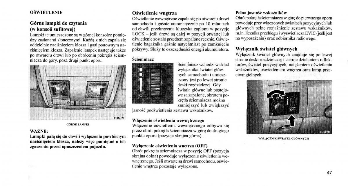 Chrysler 300C I 1 instrukcja obslugi / page 46