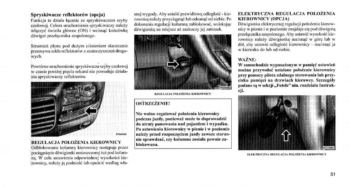 Chrysler 300C I 1 instrukcja obslugi / page 50