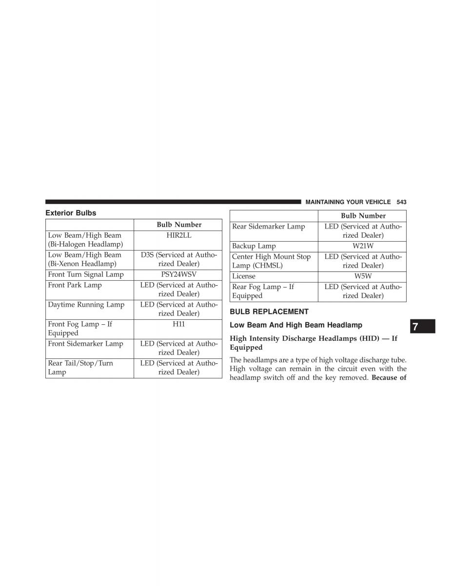 Chrysler 300C II 2 owners manual / page 545