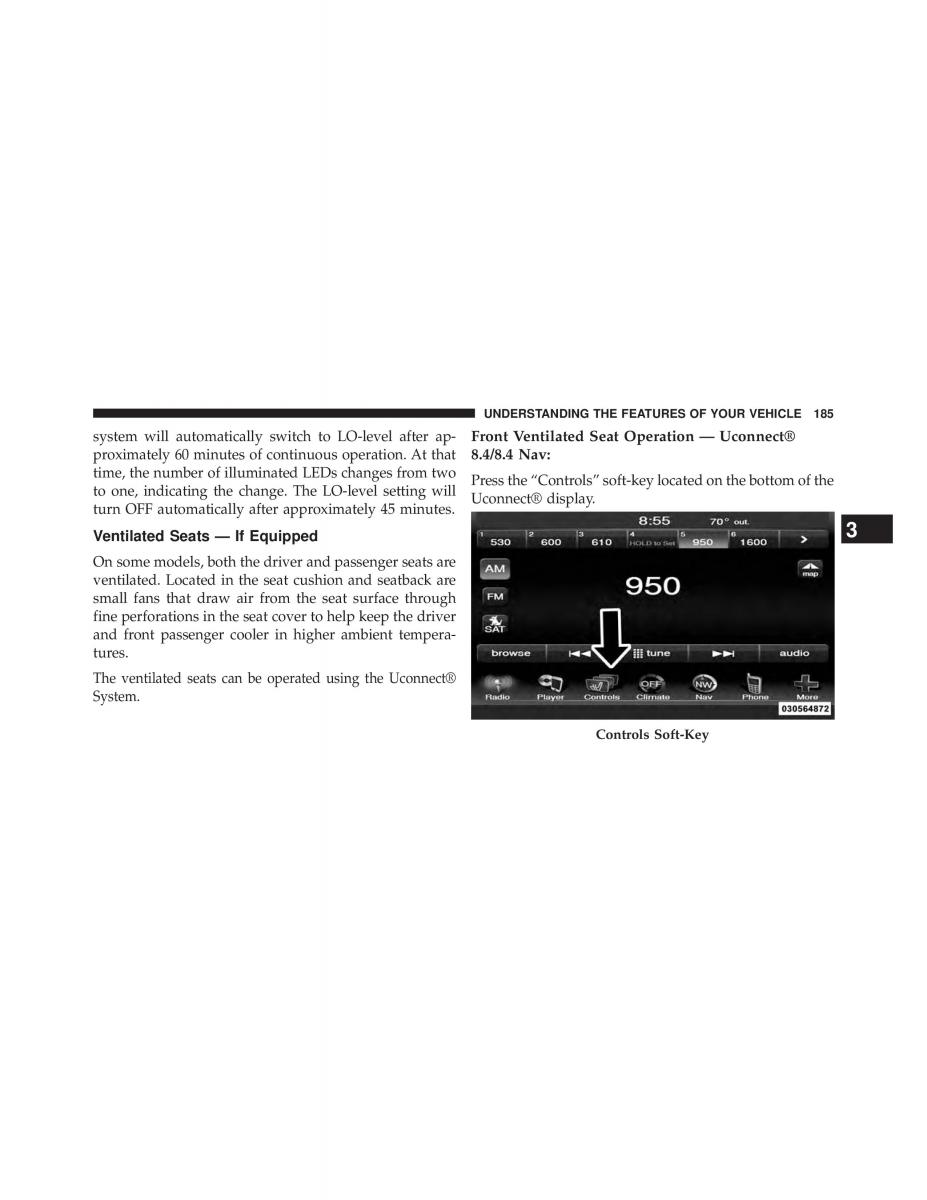 Chrysler 300C II 2 owners manual / page 187