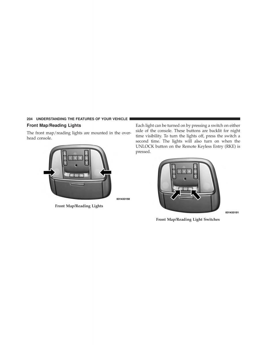 Chrysler 300C II 2 owners manual / page 206