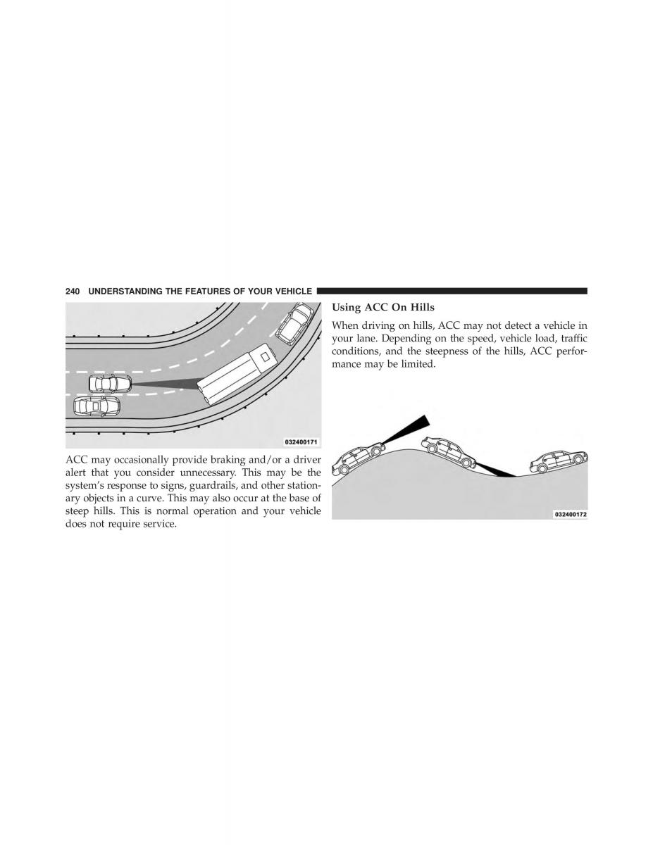 Chrysler 300C II 2 owners manual / page 242