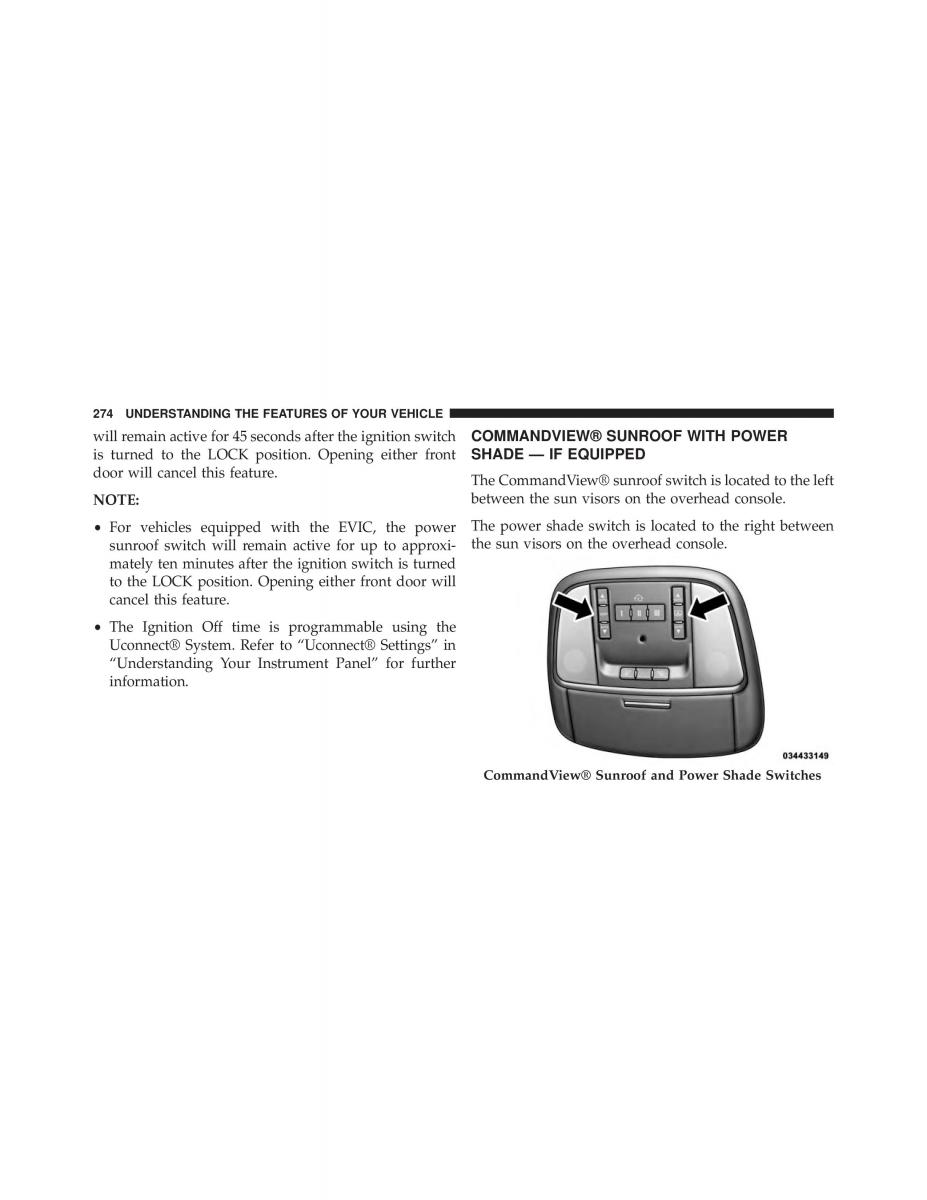 Chrysler 300C II 2 owners manual / page 276