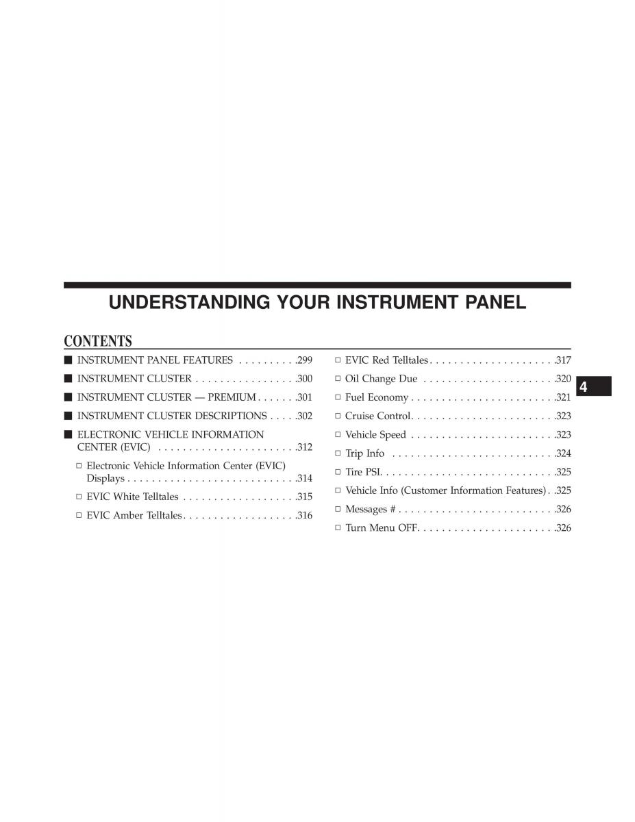 Chrysler 300C II 2 owners manual / page 299