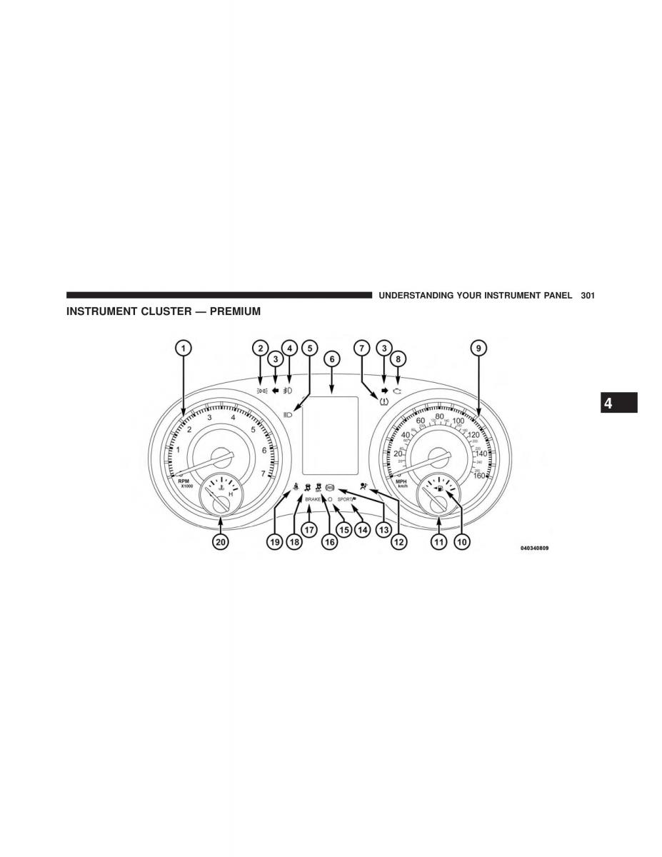 Chrysler 300C II 2 owners manual / page 303