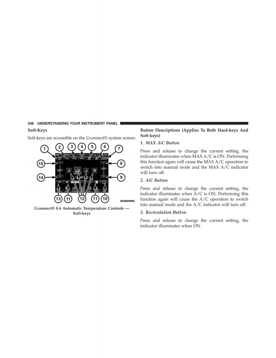 Chrysler 300C II 2 owners manual / page 350