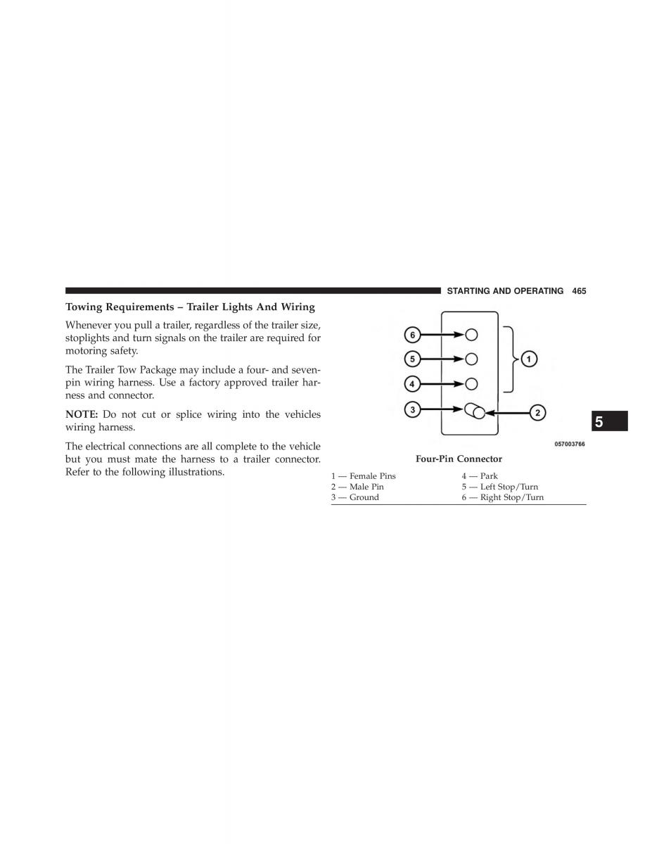 Chrysler 300C II 2 owners manual / page 467