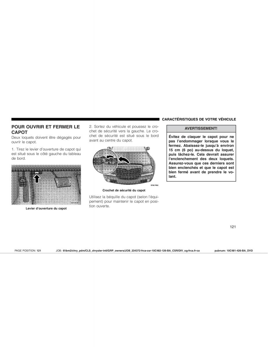 Chrysler 300C I 1 SRT manuel du proprietaire / page 121