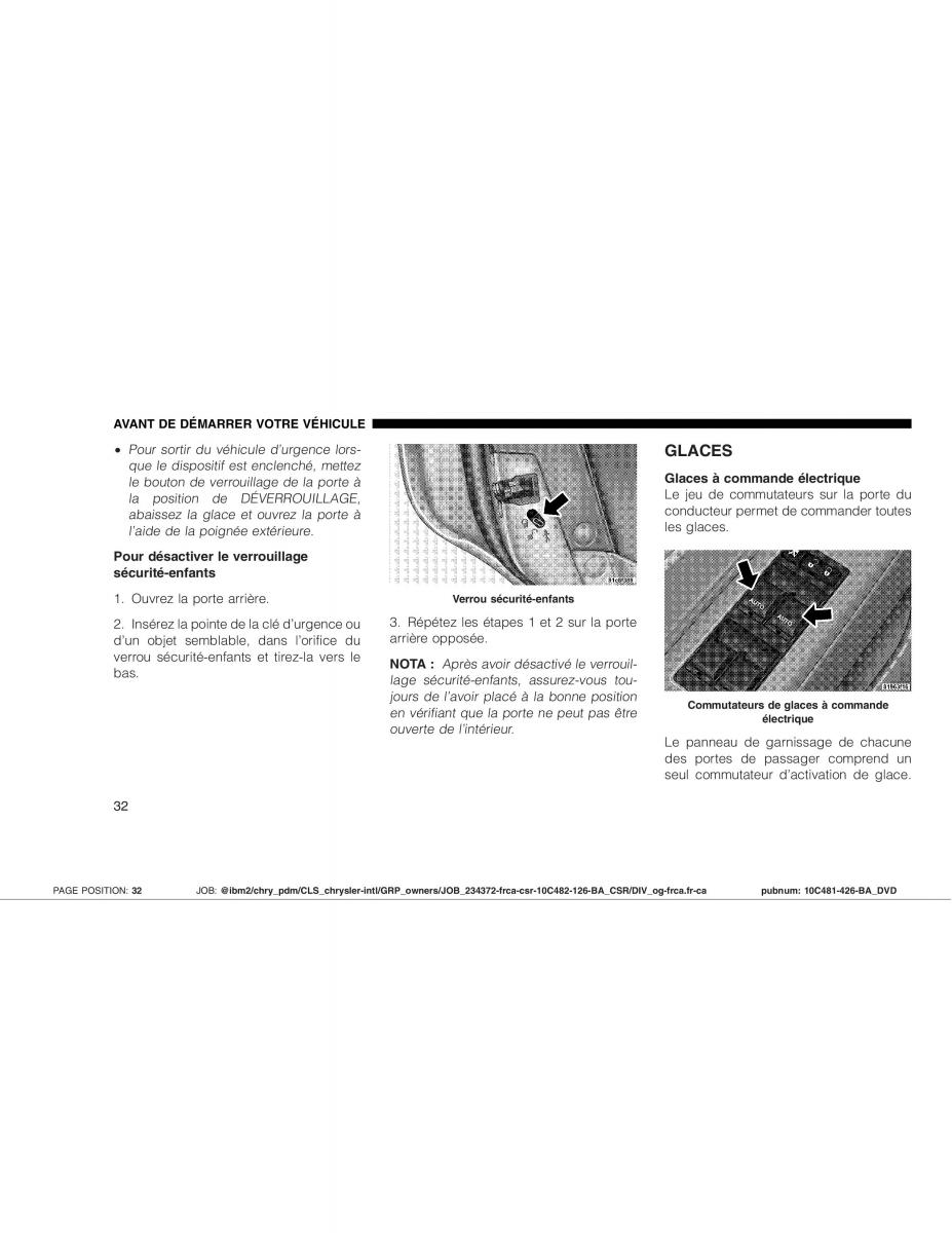 Chrysler 300C I 1 SRT manuel du proprietaire / page 32