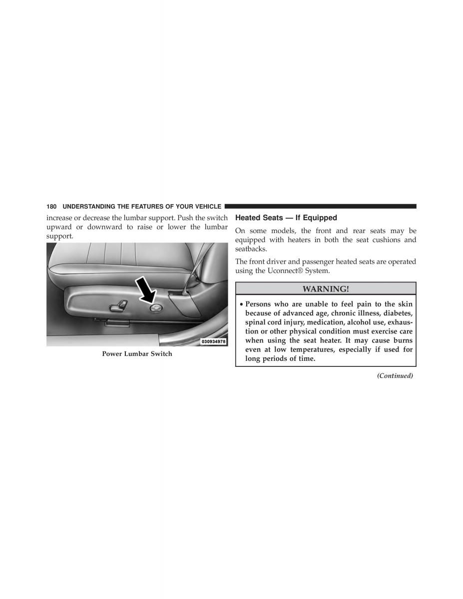 Chrysler 300C II 2 SRT owners manual / page 182