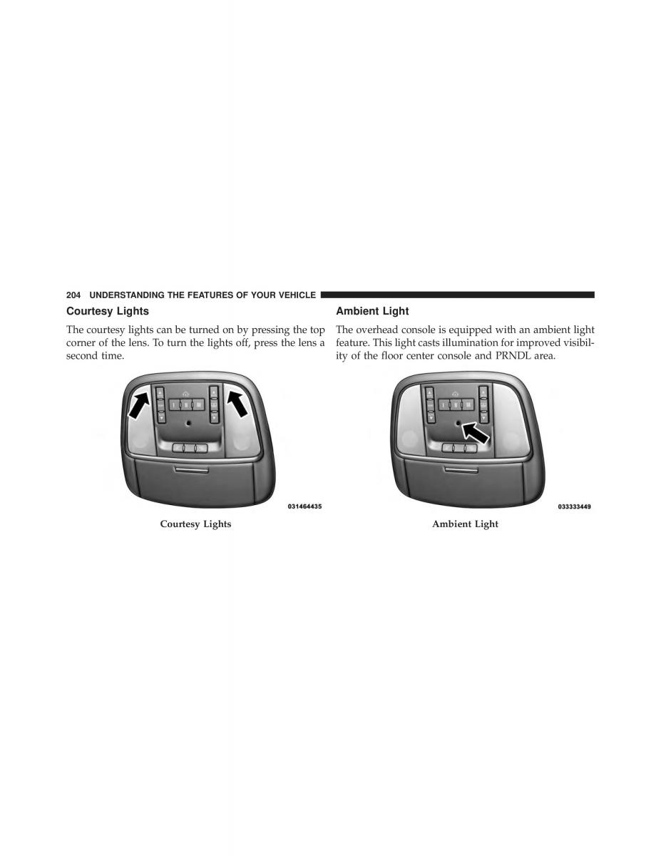 Chrysler 300C II 2 SRT owners manual / page 206