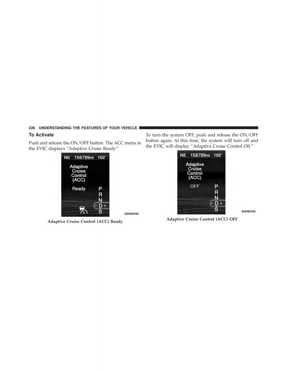 Chrysler 300C II 2 SRT owners manual / page 228