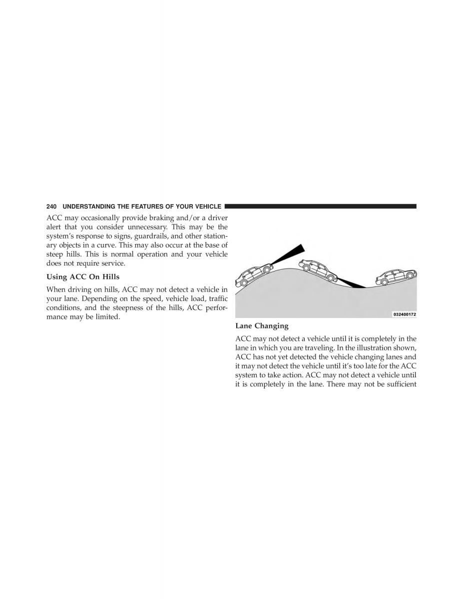 Chrysler 300C II 2 SRT owners manual / page 242