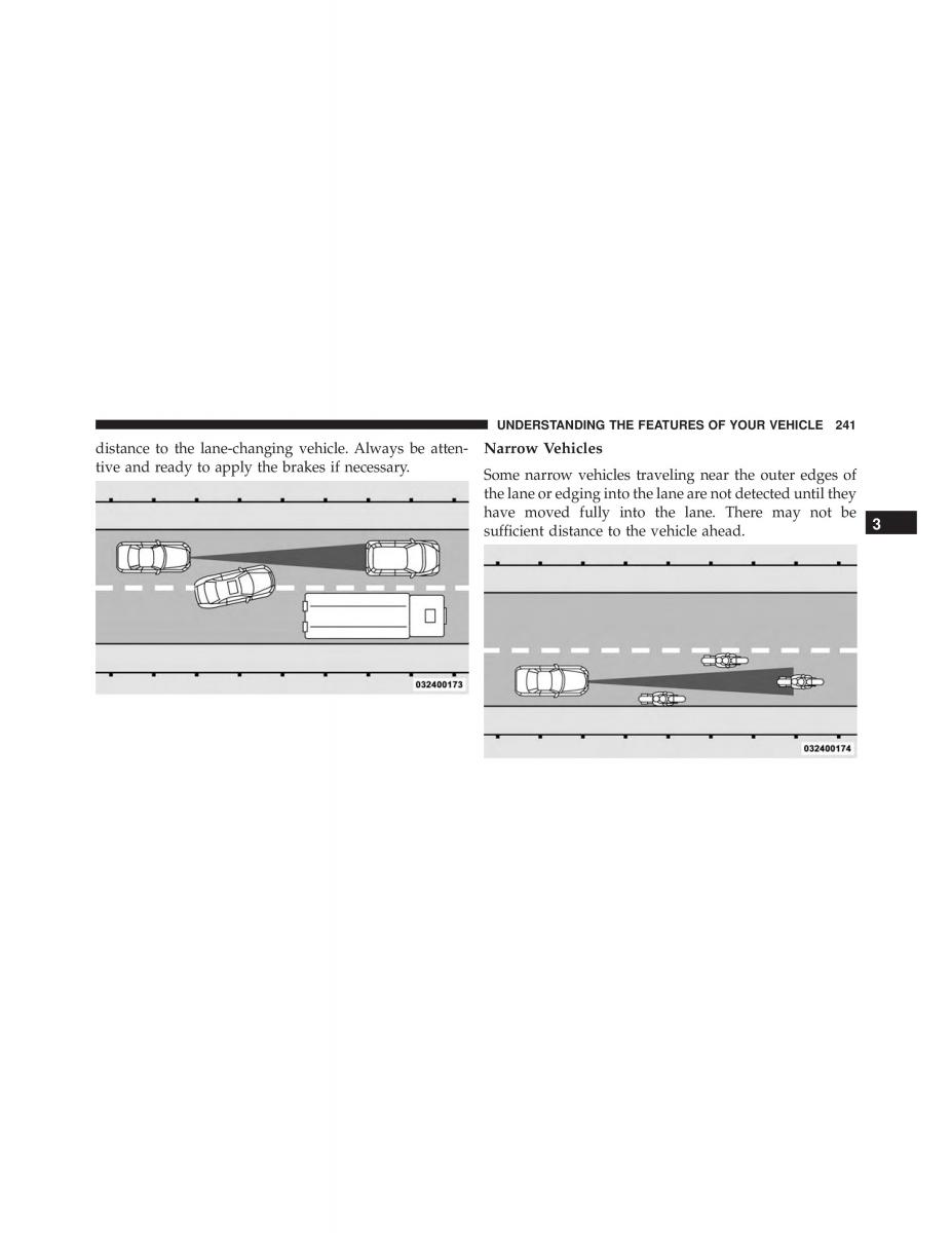 Chrysler 300C II 2 SRT owners manual / page 243