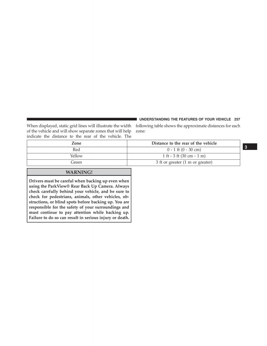 Chrysler 300C II 2 SRT owners manual / page 259