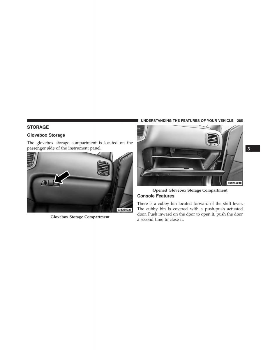 Chrysler 300C II 2 SRT owners manual / page 287