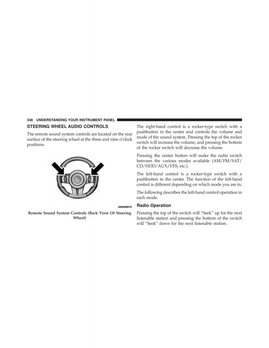 Chrysler 300C II 2 SRT owners manual / page 350