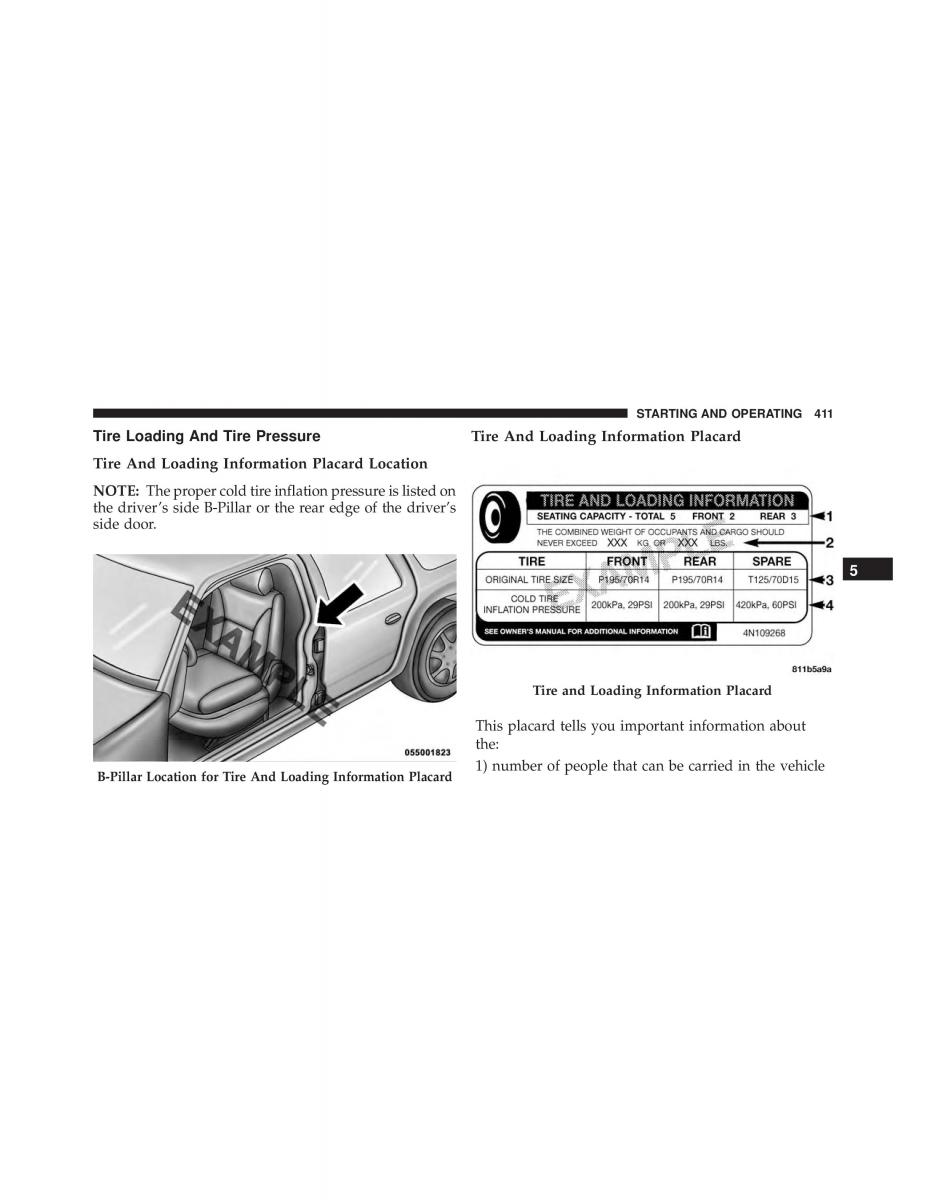 Chrysler 300C II 2 SRT owners manual / page 413