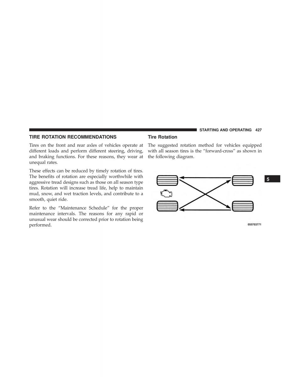 Chrysler 300C II 2 SRT owners manual / page 429