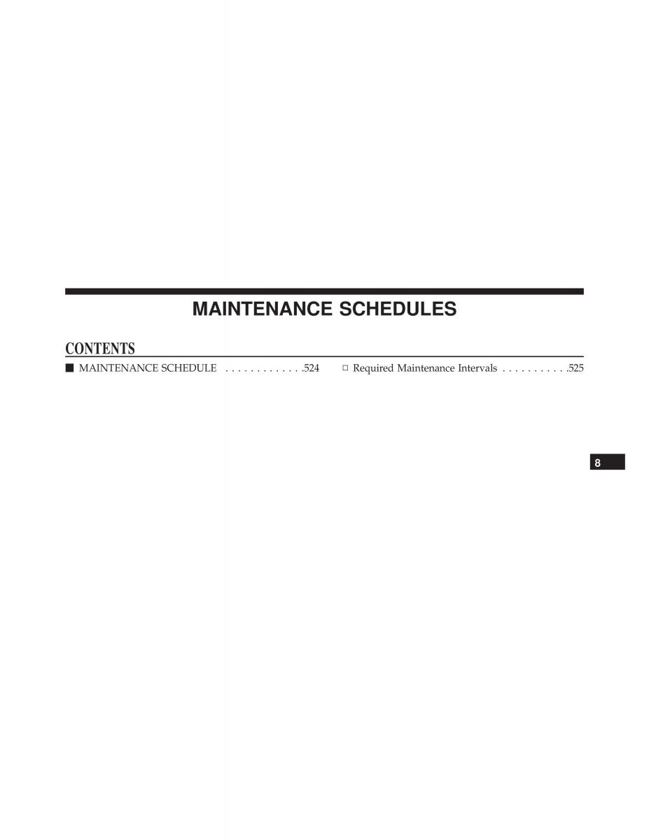 Chrysler 300C II 2 SRT owners manual / page 525