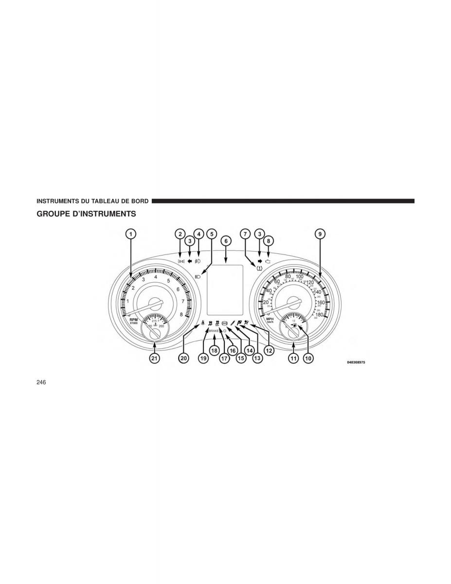 Chrysler 300C II 2 SRT manuel du proprietaire / page 248