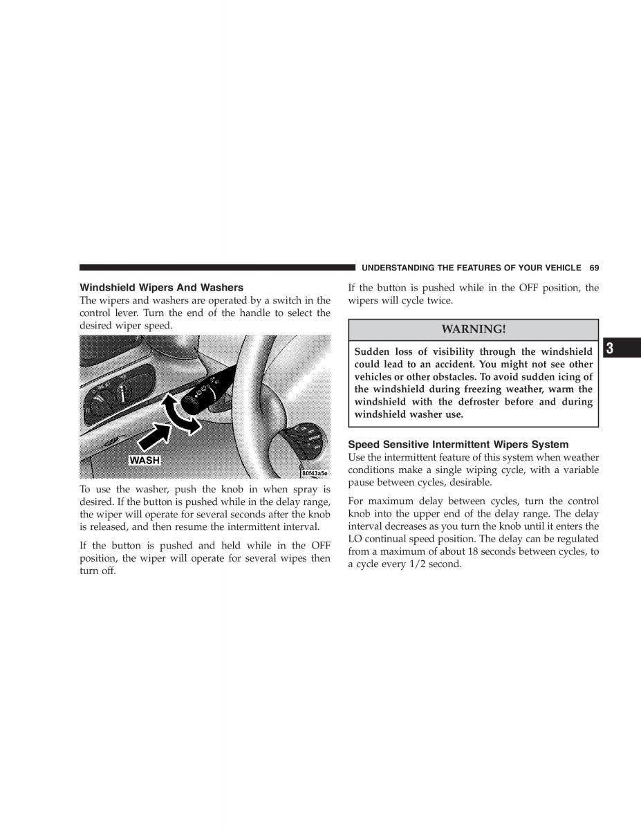 Chrysler 300M owners manual / page 69