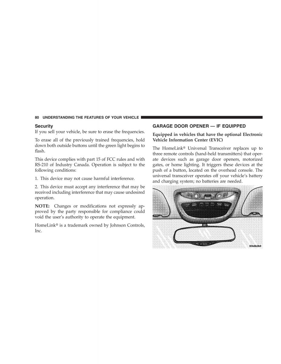 Chrysler 300M owners manual / page 80