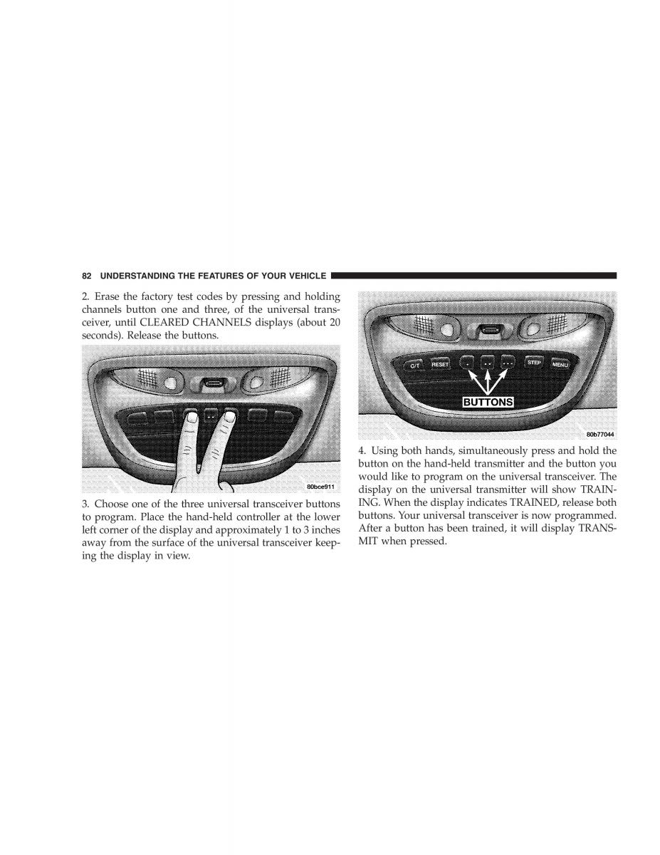 Chrysler 300M owners manual / page 82