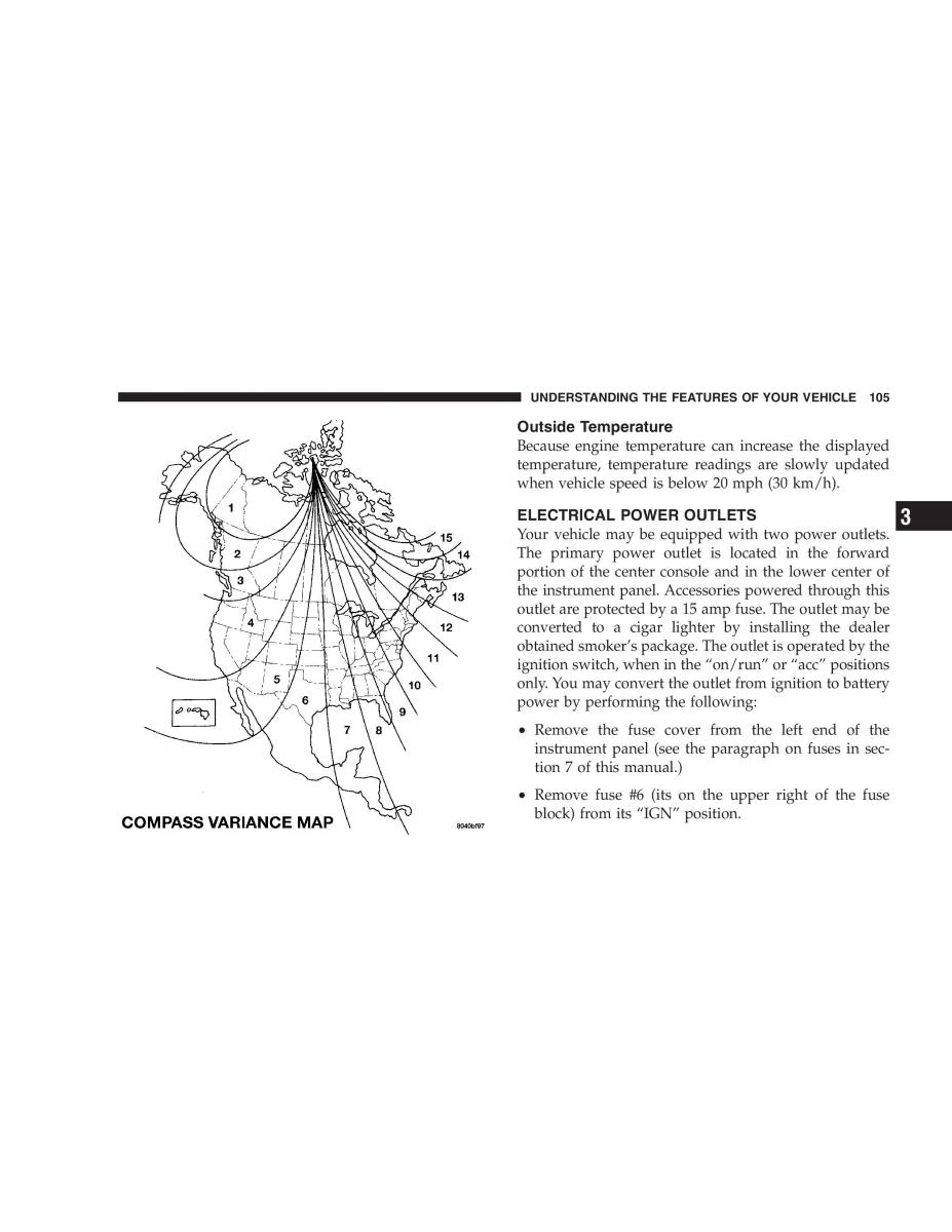 Chrysler 300M owners manual / page 105