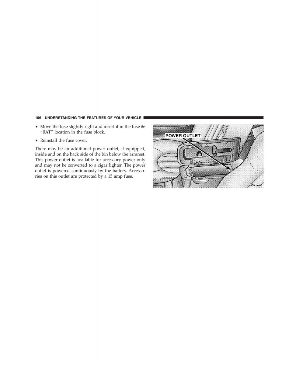 Chrysler 300M owners manual / page 106