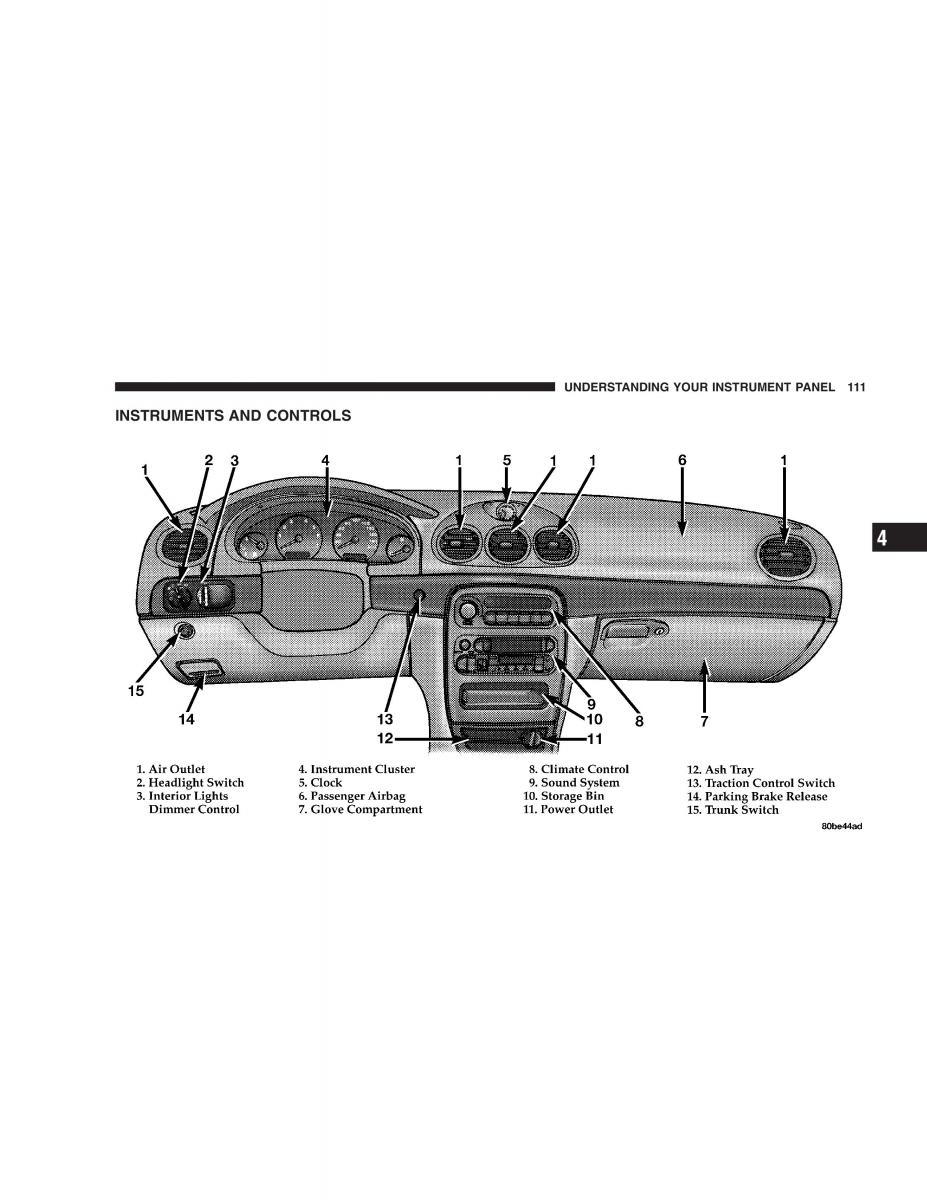 Chrysler 300M owners manual / page 111