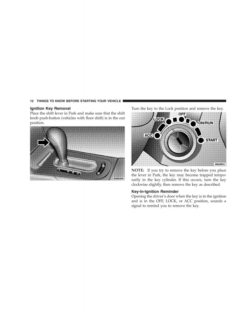 Chrysler 300M owners manual / page 12